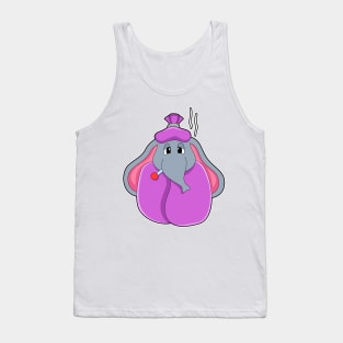 Elephant with Fever thermometer Tank Top